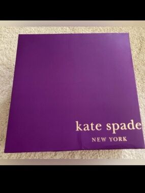 Kate Spade gift box purple/red used gift box